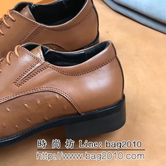 路易威登LV 新款來襲 擦色牛皮正裝男士皮鞋 8FX2250
